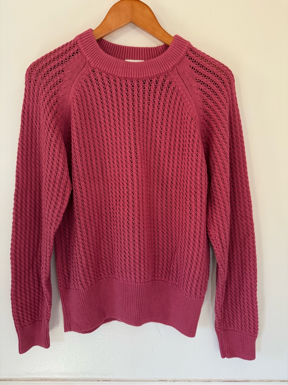 Varley Women’s Small Clay Knit Sweater 100% Cotton